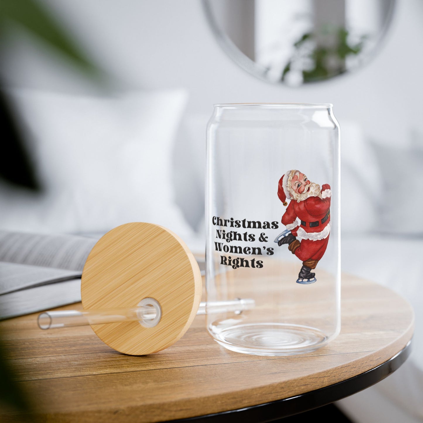 Christmas Nights and Women's Rights Glass Tumbler