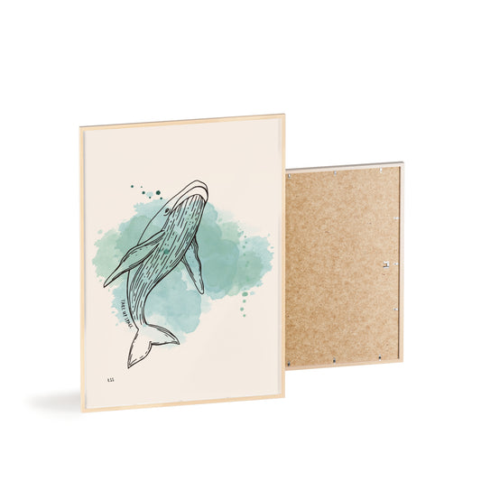 Take Up Space Whale | Framed Wall Art