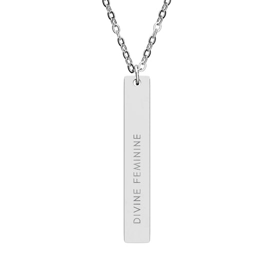 Divine Feminine | 18K Gold-Plated Vertical Bar Necklace