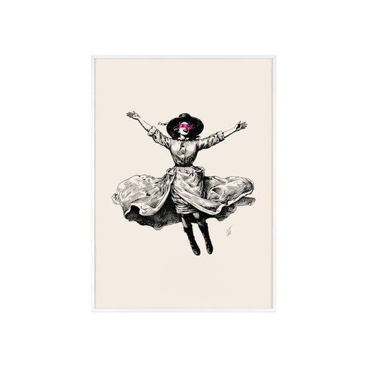 Masked Vigilante Vintage Woman 2 | Framed Wall Art