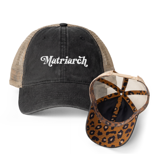 Matriarch | Women's Washed Pattern Mesh-Back Trucker Hat