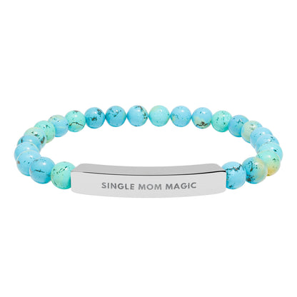 Single Mom Magic | 18K Gold-Plated Chakra Stone Bracelet