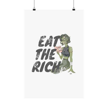 Eat the Rich Educated Zombie | Wall Art