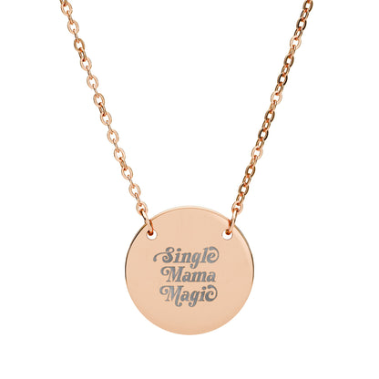 Single Mama Magic | 18K Gold-Plated Circle Pendant Necklace