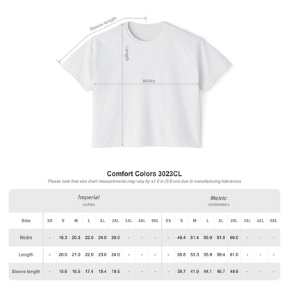 Hot Girls Against Fascism | Boxy Cropped Tee