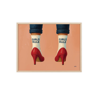 Girls Rule | Framed Art Print
