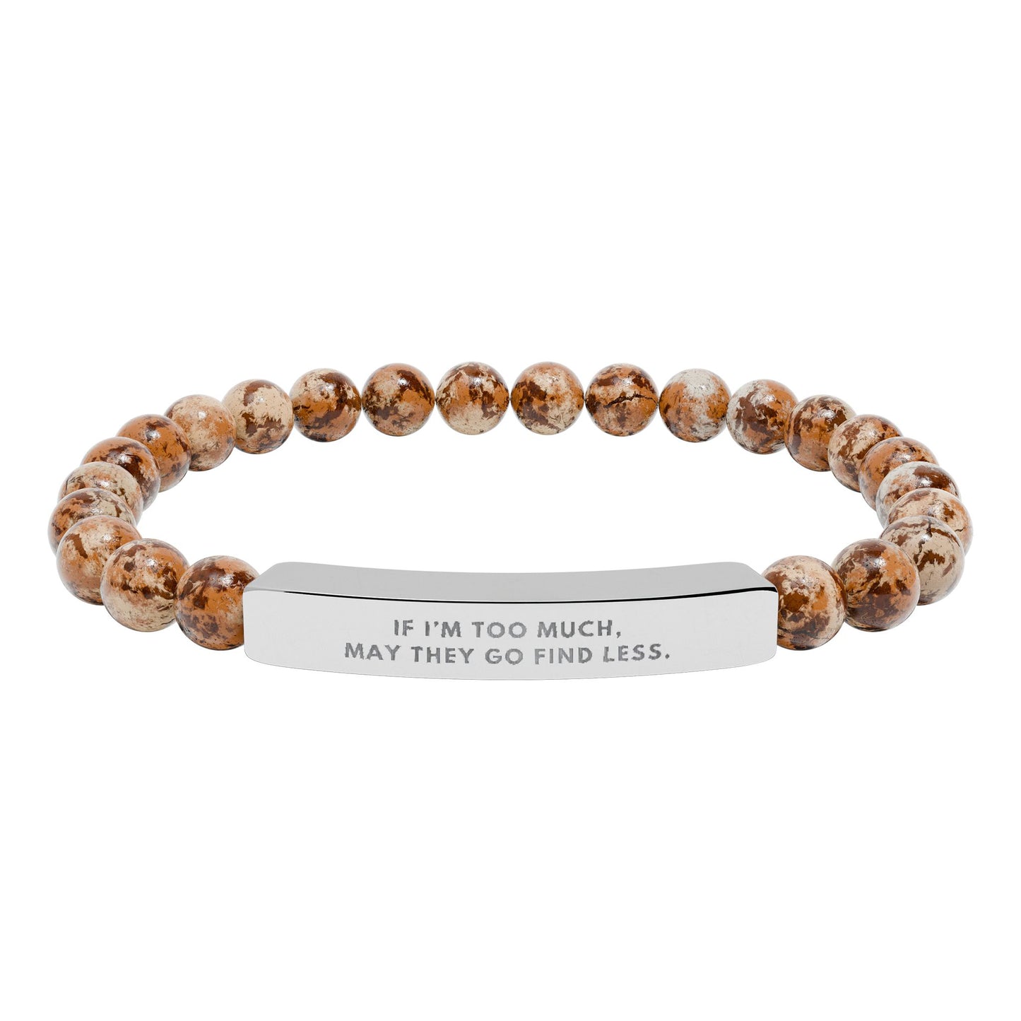 If I'm Too Much, Then Go Find Less | 18K Gold‑Plated Chakra Stone Bracelet
