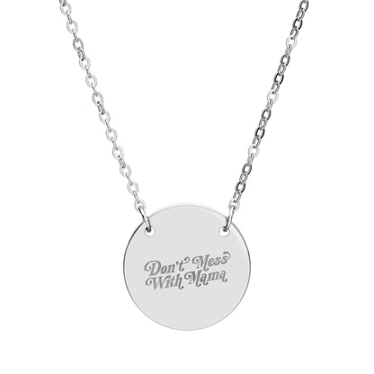 Don't Mess With Mama | 18K Gold-Plated Circle Pendant Necklace
