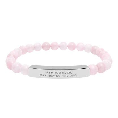 If I'm Too Much, Then Go Find Less | 18K Gold‑Plated Chakra Stone Bracelet