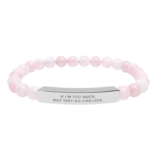 If I'm Too Much, Then Go Find Less | 18K Gold‑Plated Chakra Stone Bracelet