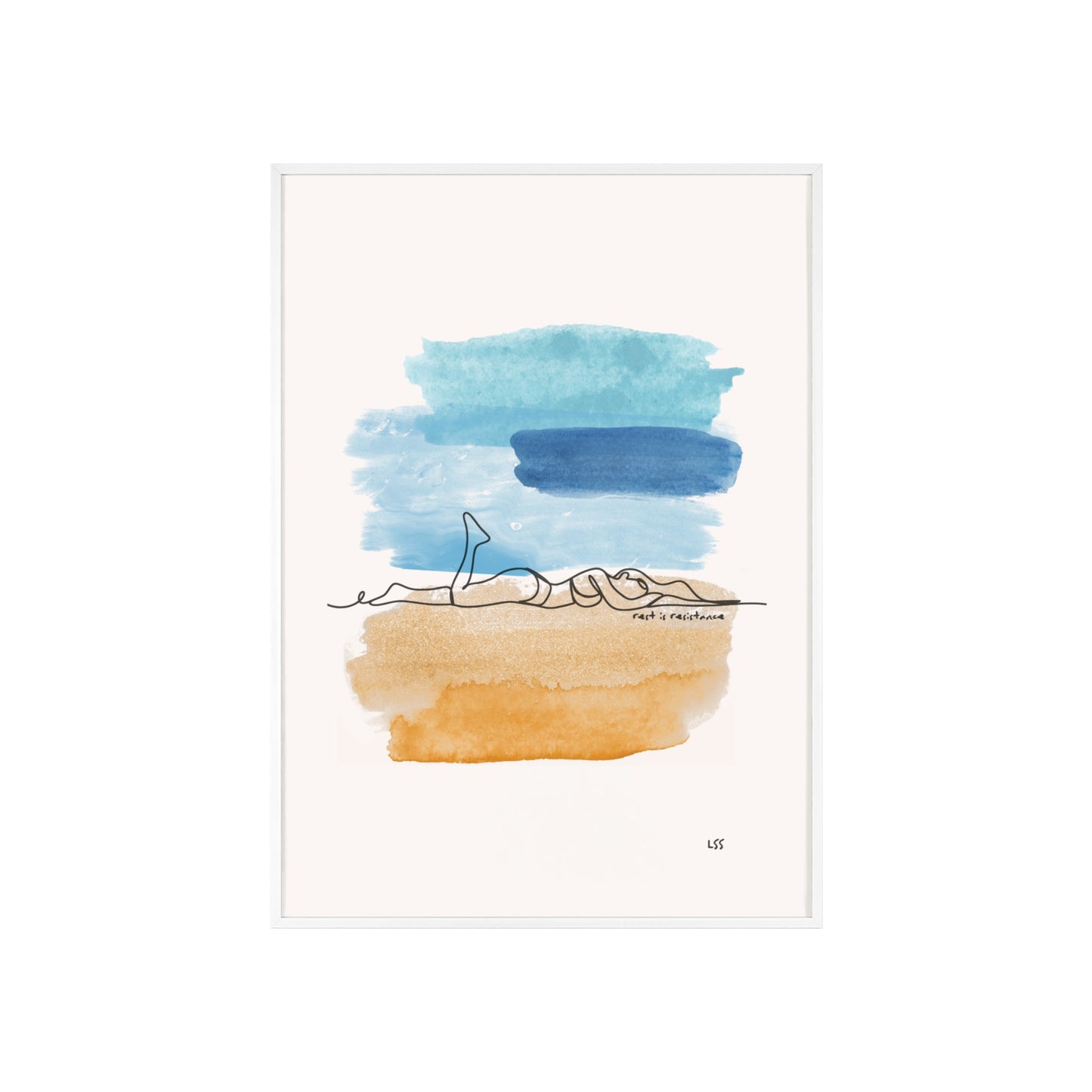 Rest Is Resistance | Framed Wall Art