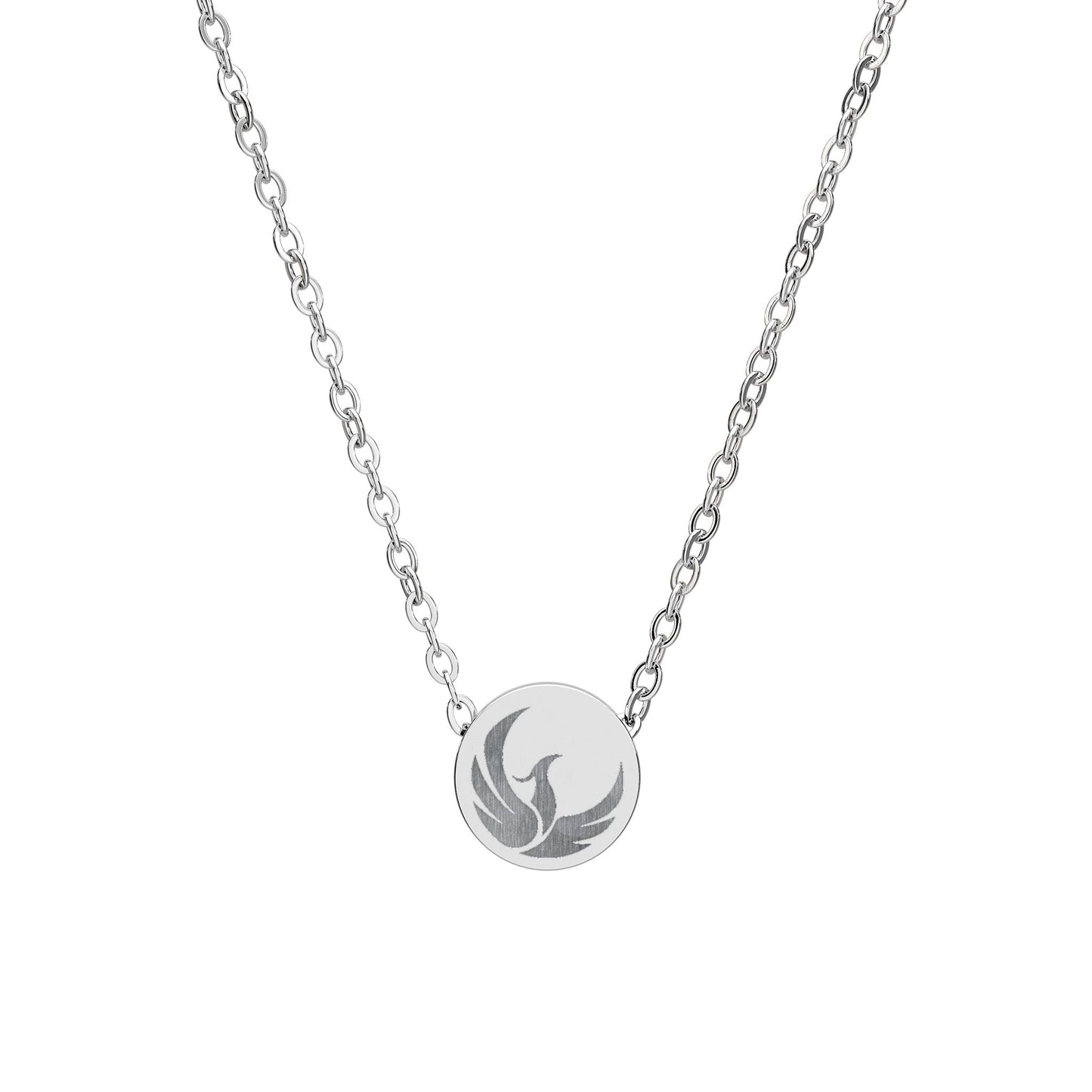 Rising Phoenix | 18K Gold-Plated Mini Circle Pendant Necklace
