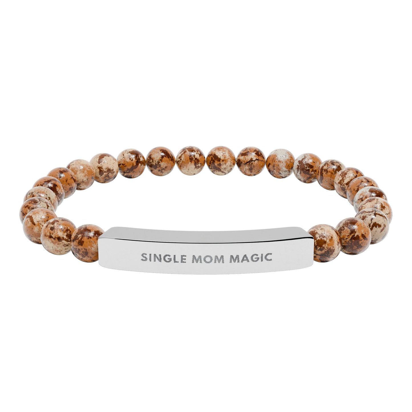 Single Mom Magic | 18K Gold-Plated Chakra Stone Bracelet