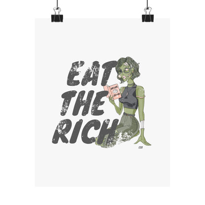 Eat the Rich Educated Zombie | Wall Art