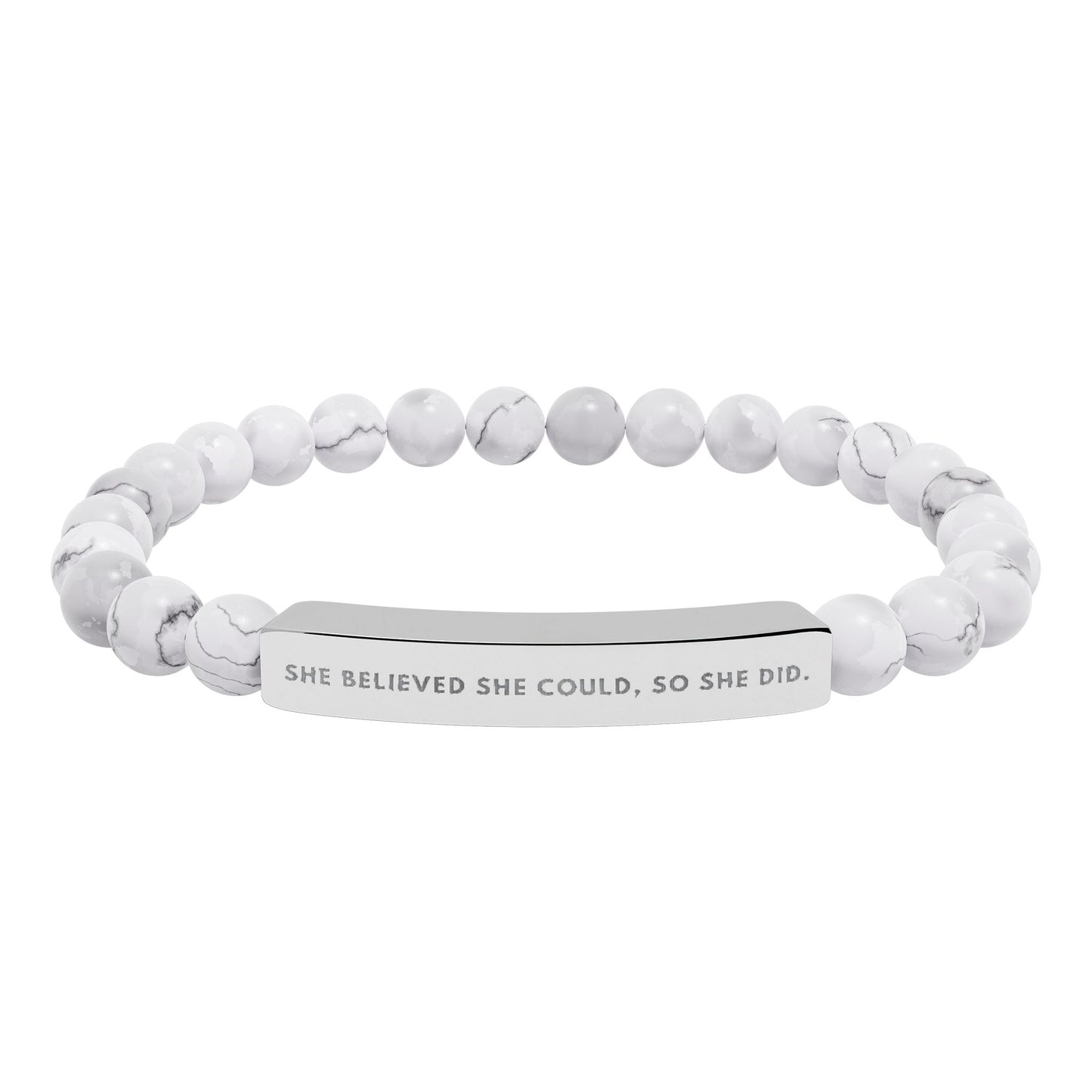 She Believed She Could, So She Did | 18K Gold‑Plated Chakra Stone Bracelet