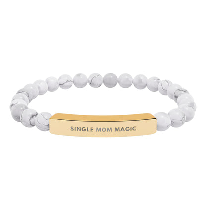 Single Mom Magic | 18K Gold-Plated Chakra Stone Bracelet
