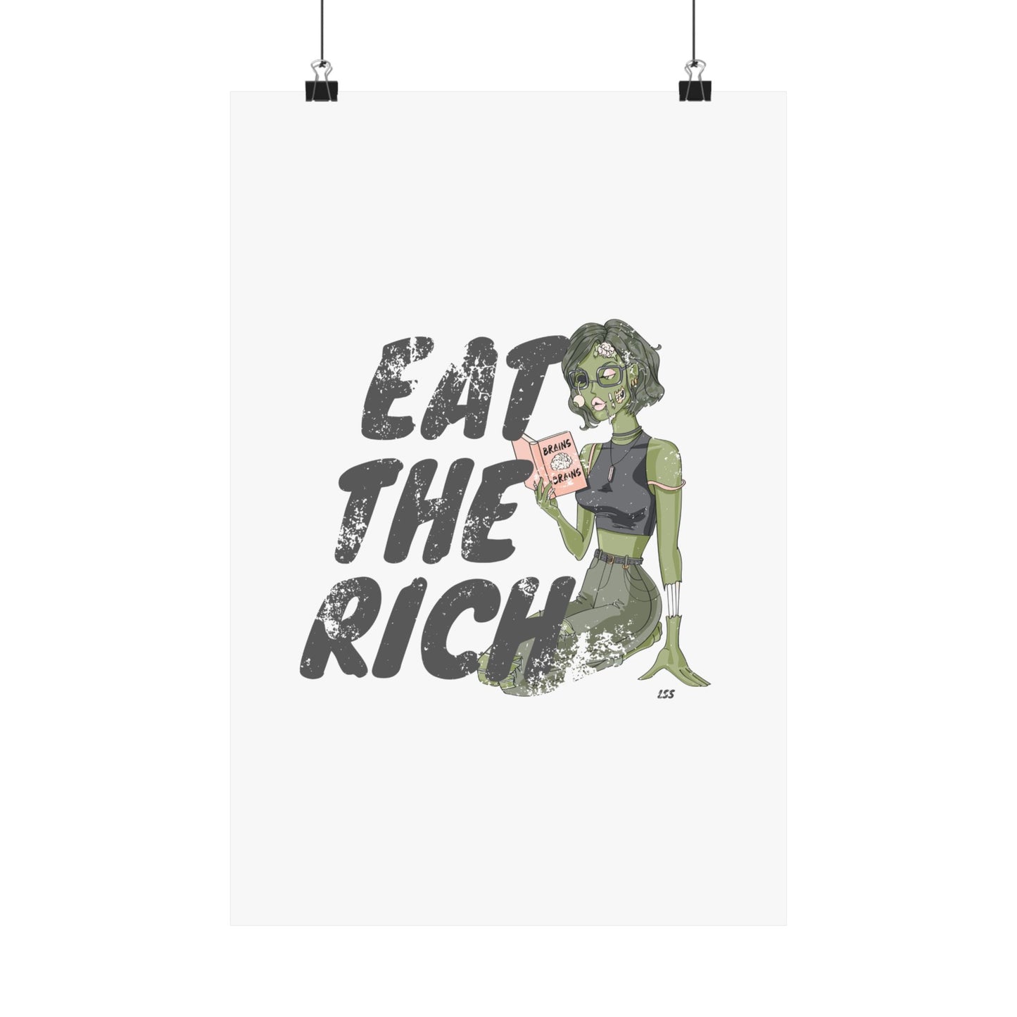 Eat the Rich Educated Zombie | Wall Art