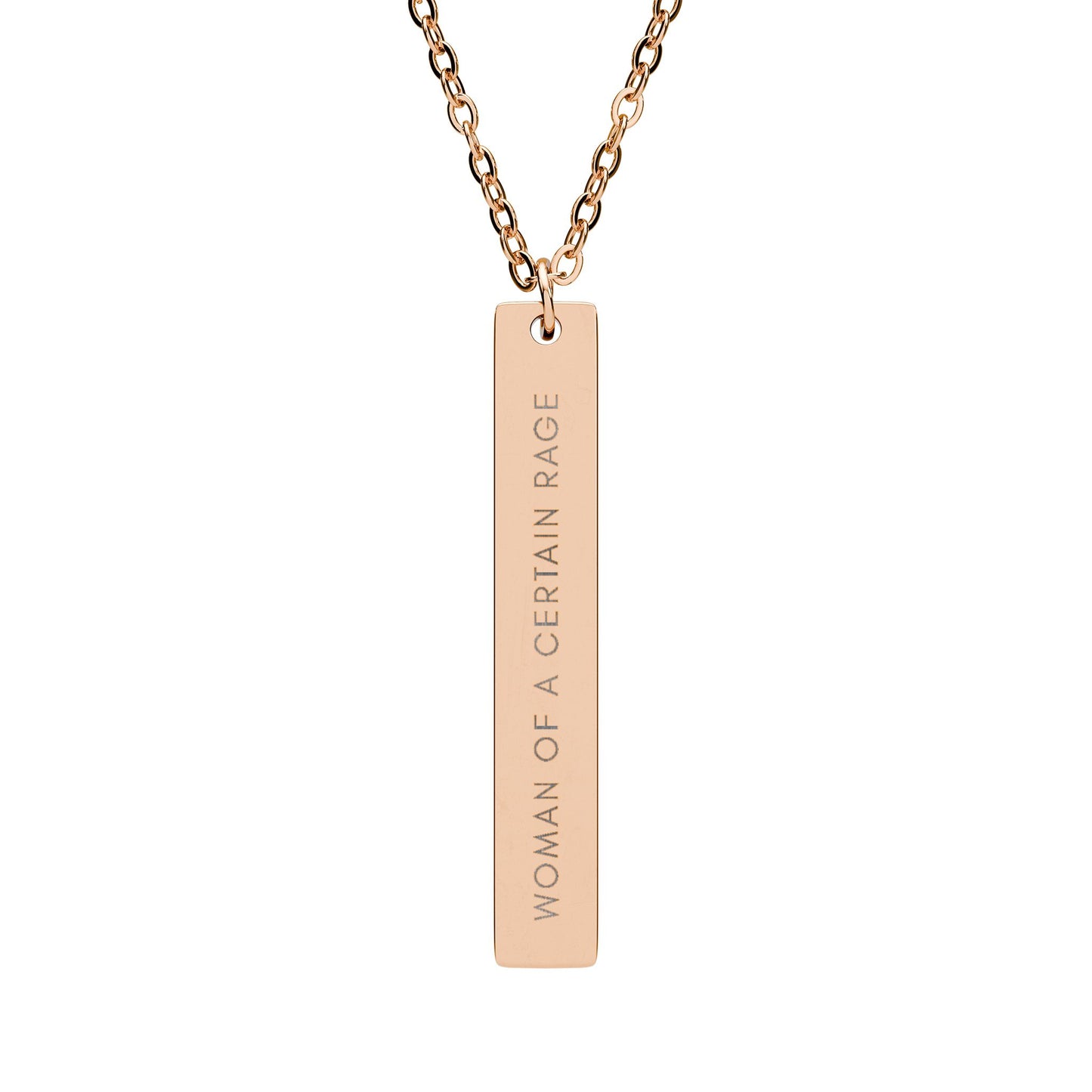 Woman Of A Certain Rage | 18K Gold-Plated Vertical Bar Necklace