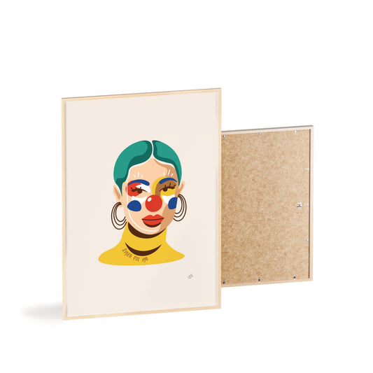 Smile For Me Clown | Framed Wall Art
