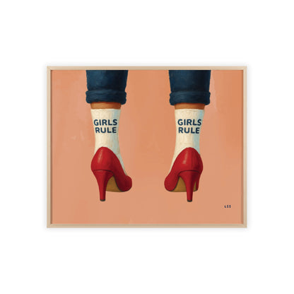 Girls Rule | Framed Art Print