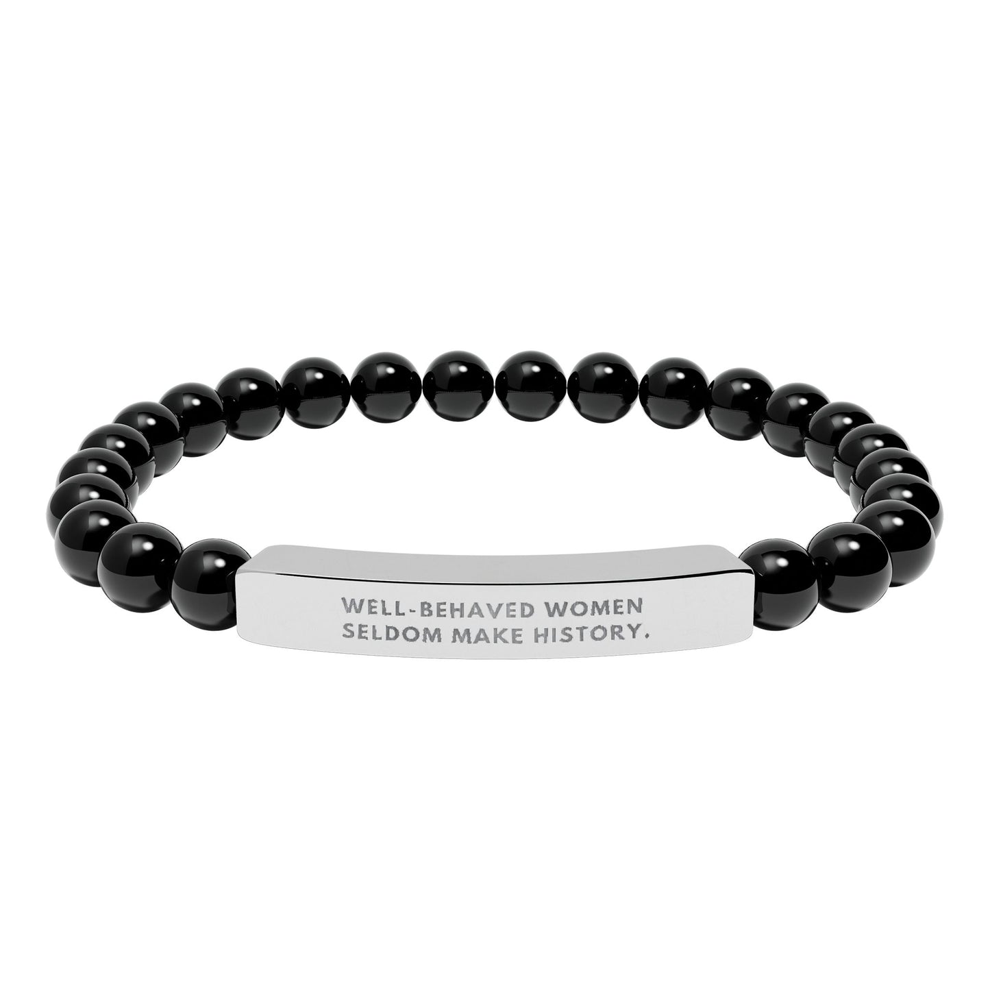 Well-Behaved Women Seldom Make History | 18K Gold‑Plated Chakra Stone Bracelet