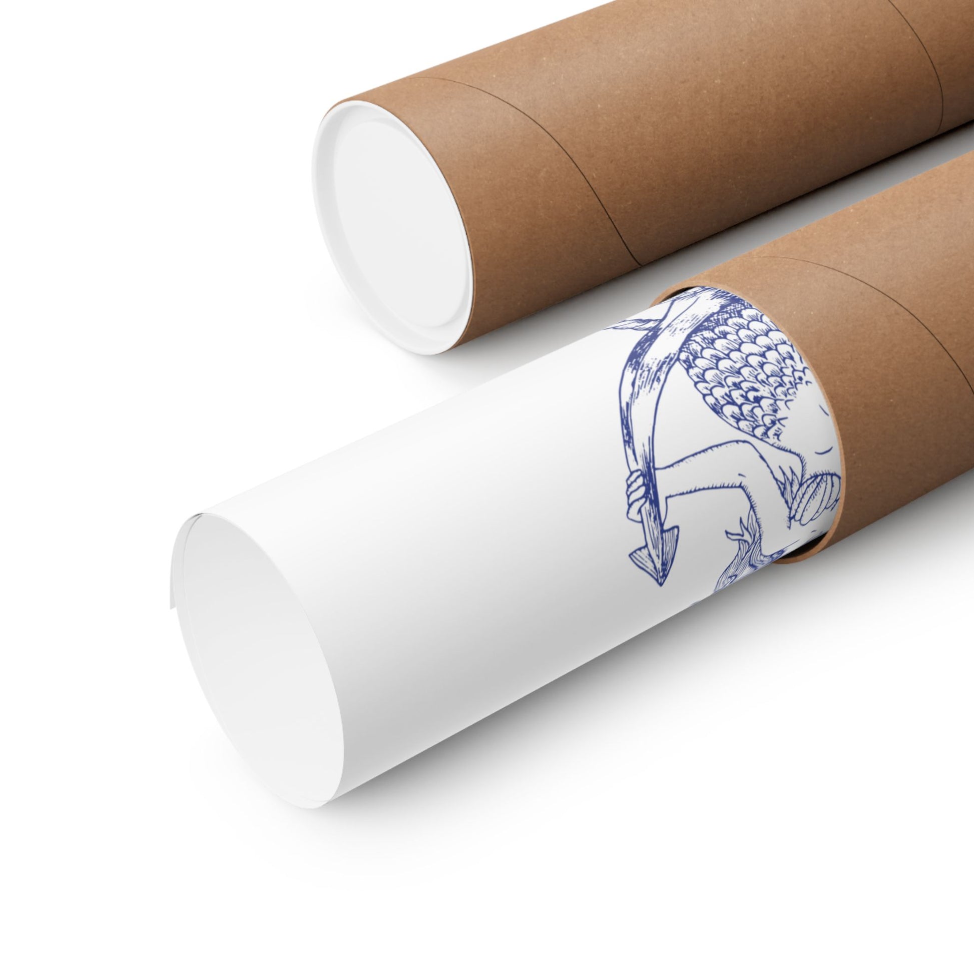 If I'm Too Much Go Find Less mermaid poster featuring feminist empowerment artwork for bedrooms, reading nooks, gallery walls, and creative spaces.