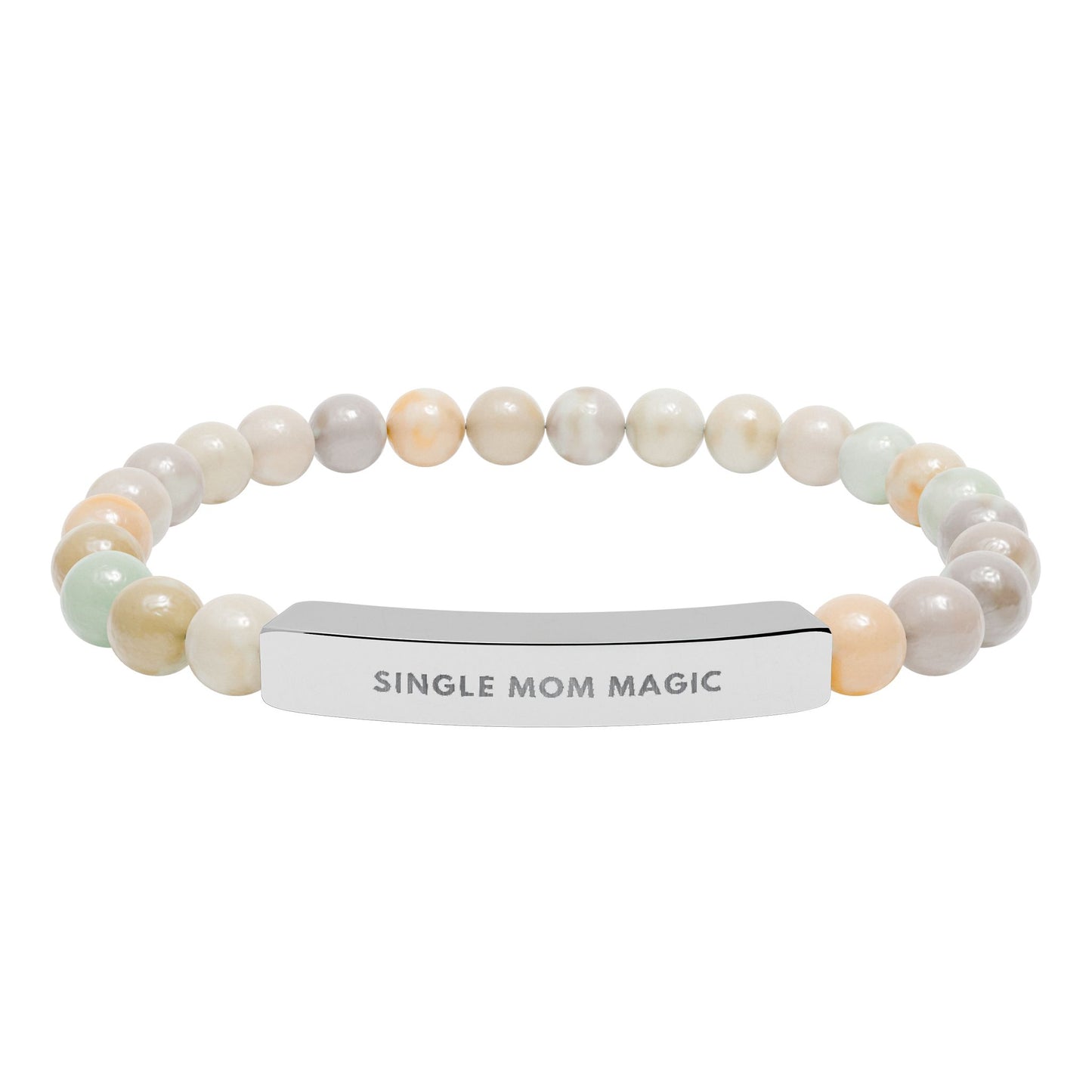 Single Mom Magic | 18K Gold-Plated Chakra Stone Bracelet