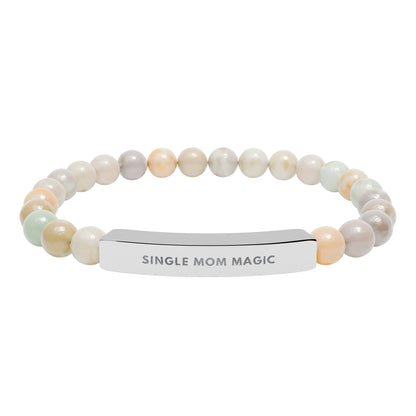 Single Mom Magic | 18K Gold-Plated Chakra Stone Bracelet