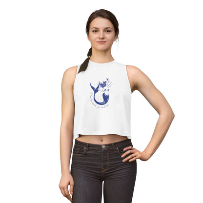 If I'm Too Much Go Find Less Empowering Mermaid Crop Top