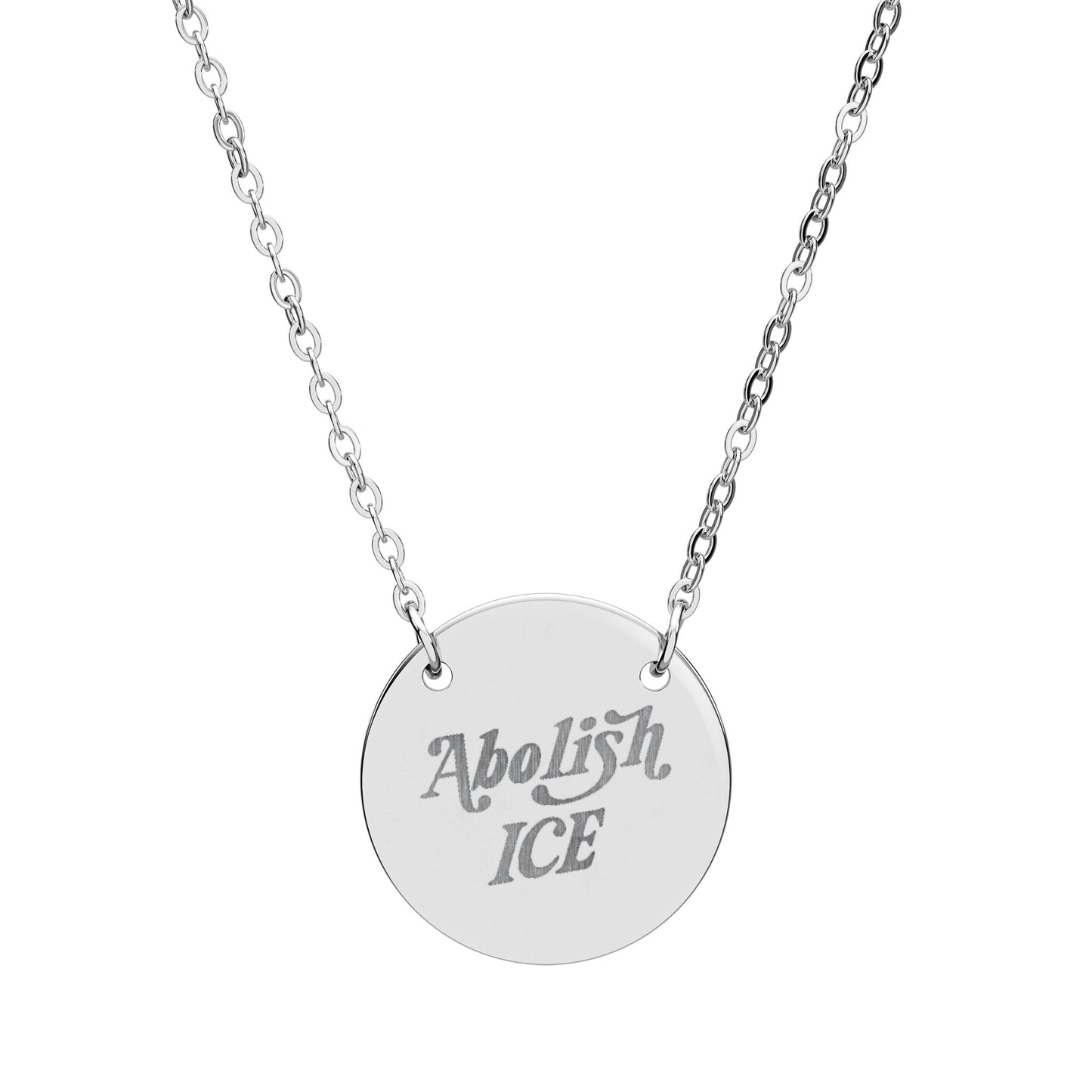 Abolish ICE | 18K Gold-Plated Circle Pendant Necklace