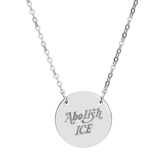 Abolish ICE | 18K Gold-Plated Circle Pendant Necklace