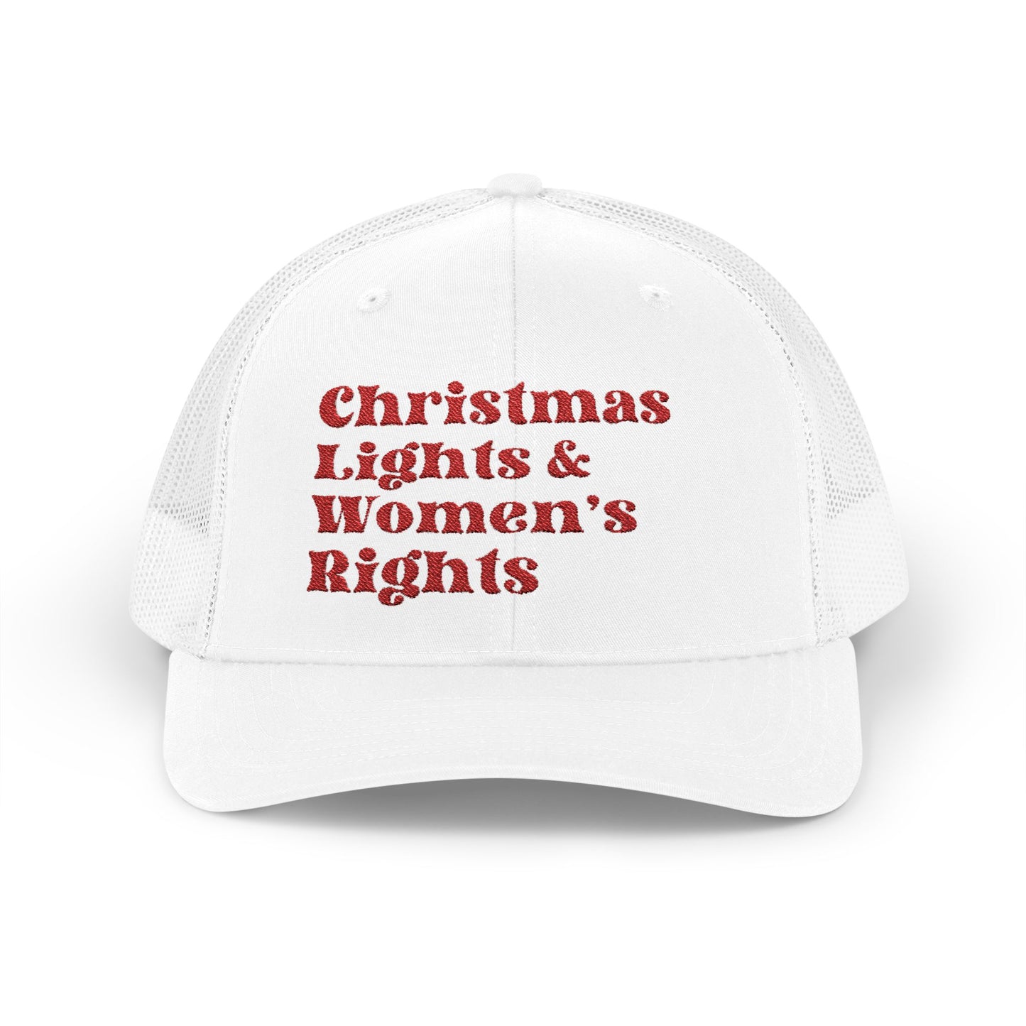 Christmas Lights and Women's Rights Trucker Hat