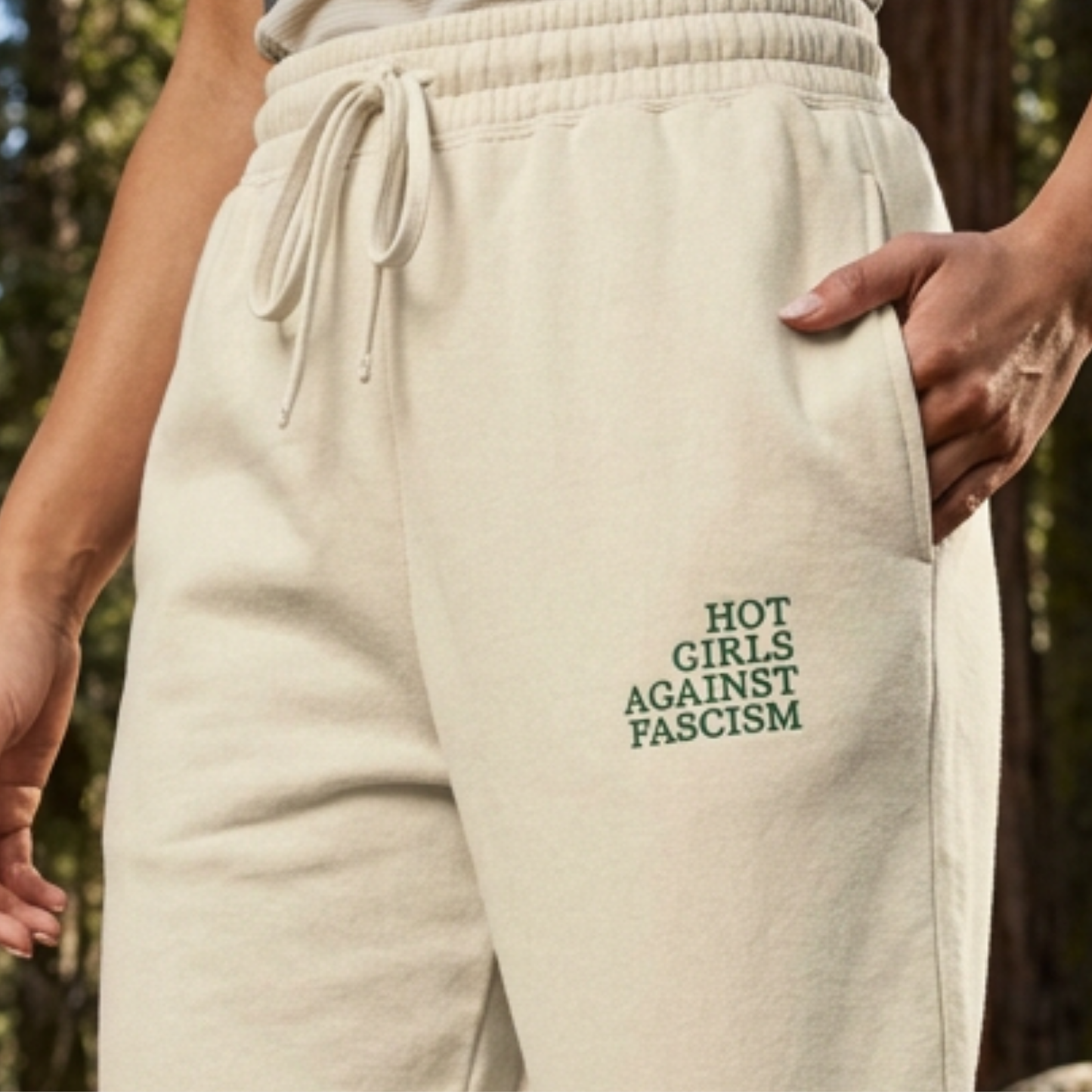 Hot Girls Against Fascism | Cotton Joggers