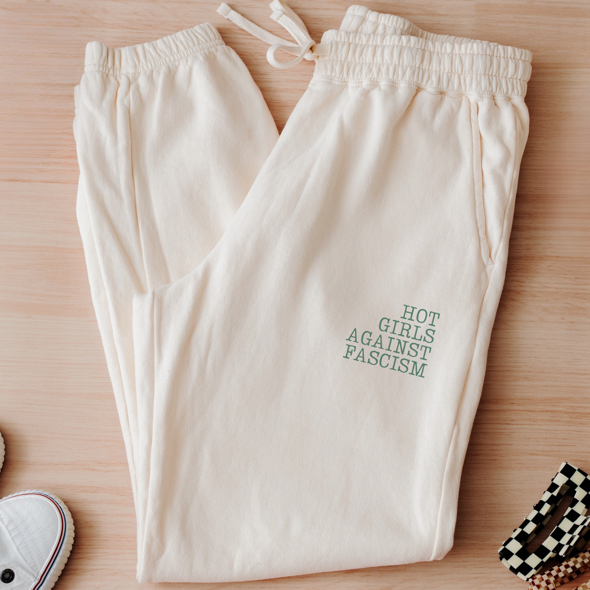 Hot Girls Against Fascism | Cotton Joggers