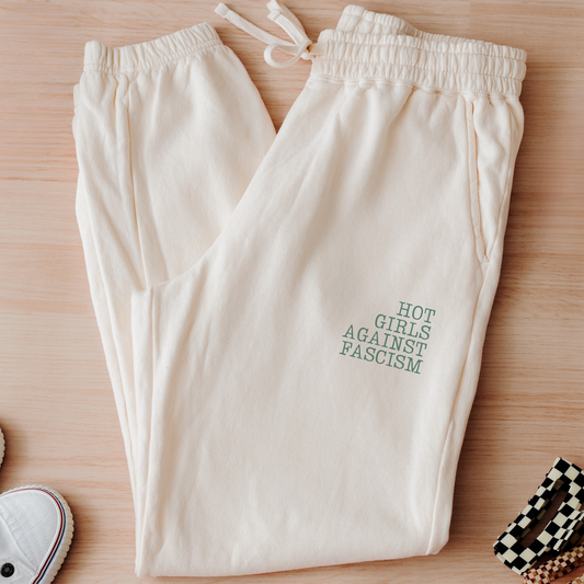 Hot Girls Against Fascism | Cotton Joggers