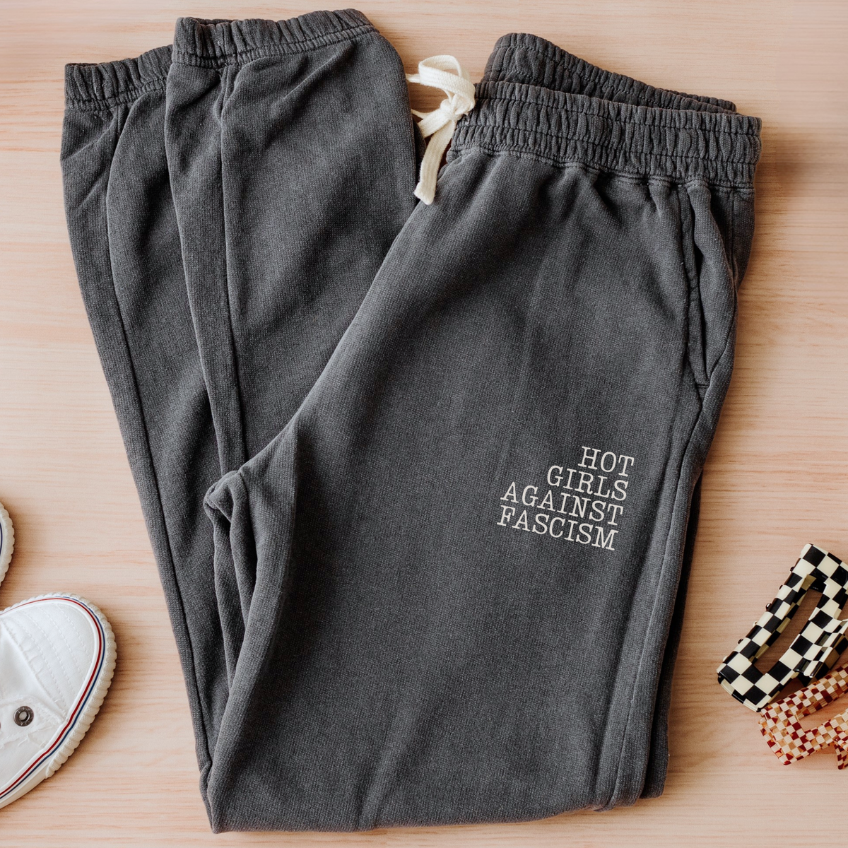 Hot Girls Against Fascism | Cotton Joggers