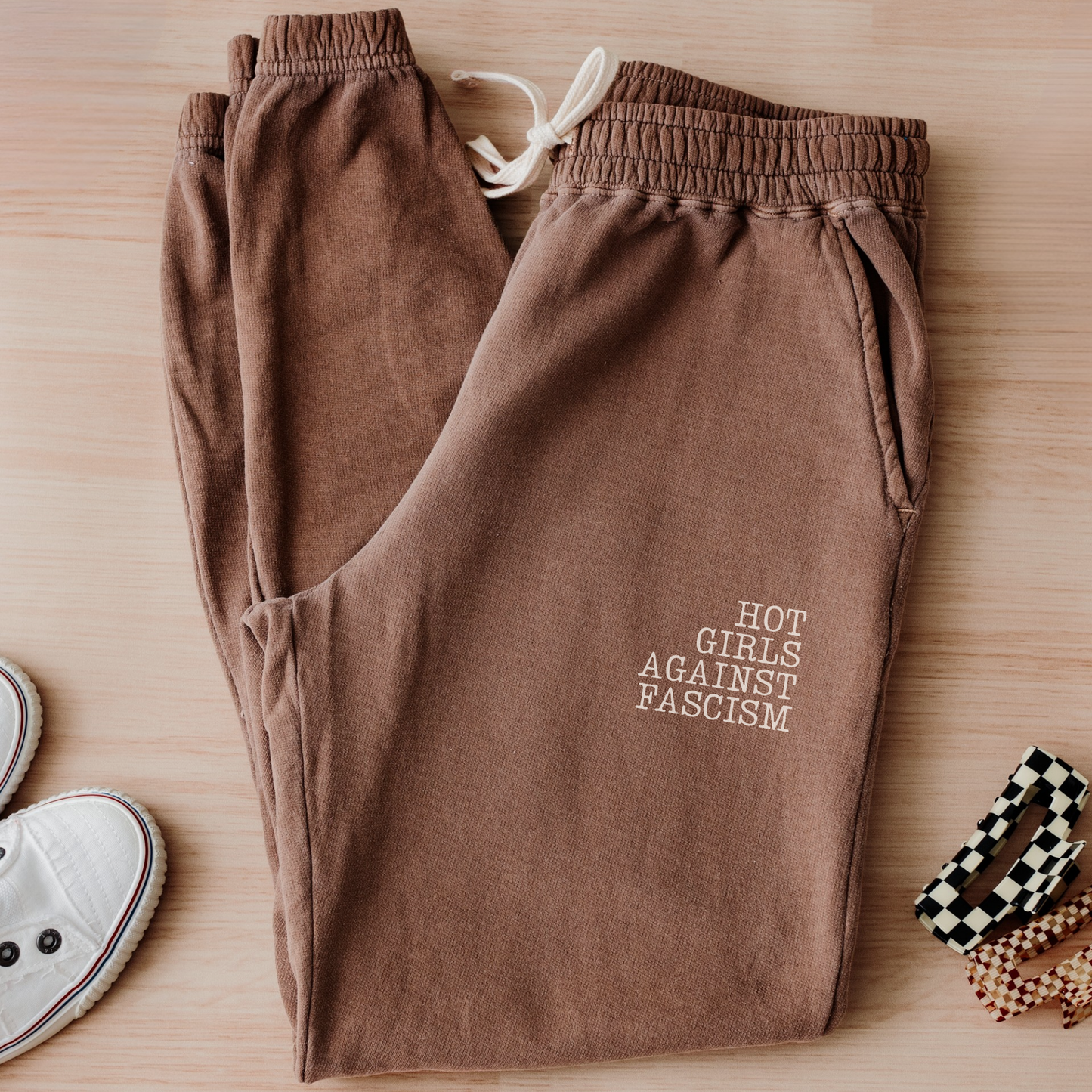 Hot Girls Against Fascism | Cotton Joggers