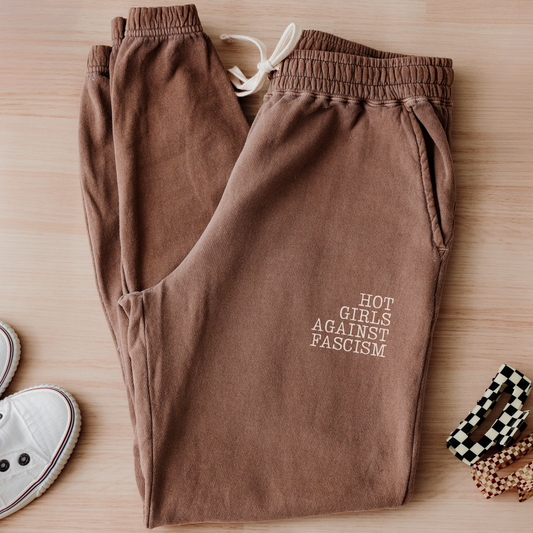 Hot Girls Against Fascism | Cotton Joggers