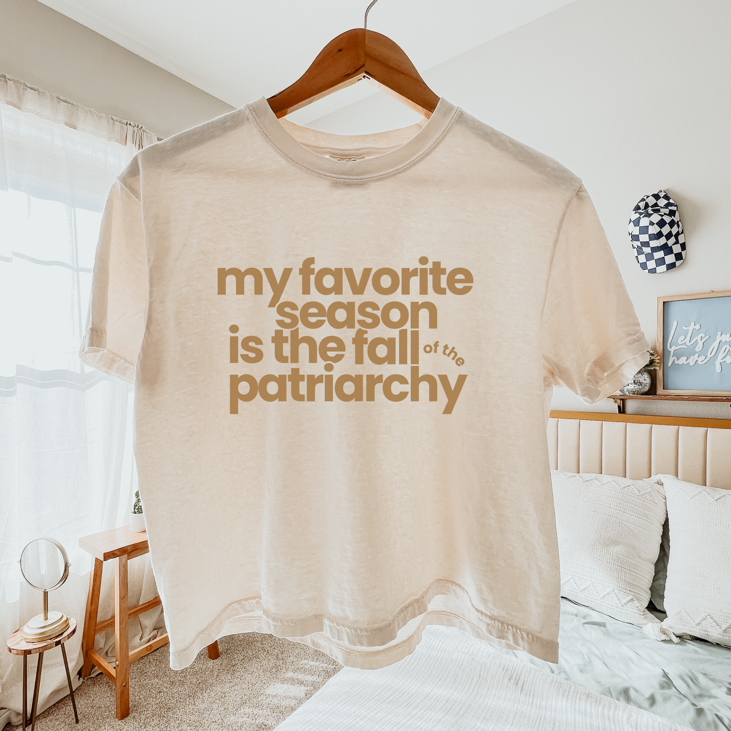 My Favorite Season Is the Fall of the Patriarchy | Mid-Length Cropped Tee