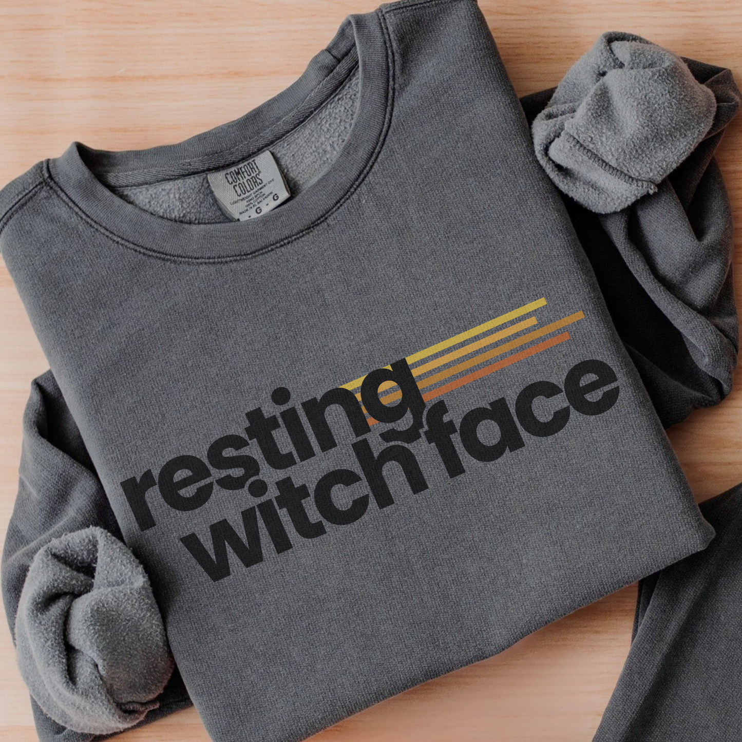 Resting Witch Face | Mid-Length Crewneck Sweatshirt