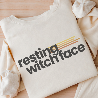 Resting Witch Face | Mid-Length Crewneck Sweatshirt