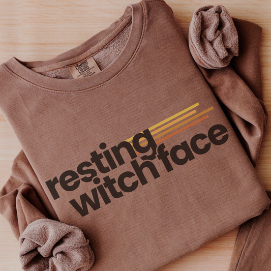 Resting Witch Face | Mid-Length Crewneck Sweatshirt