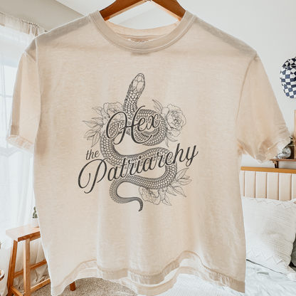 Hex the Patriarchy | Mid-Length Crop Top