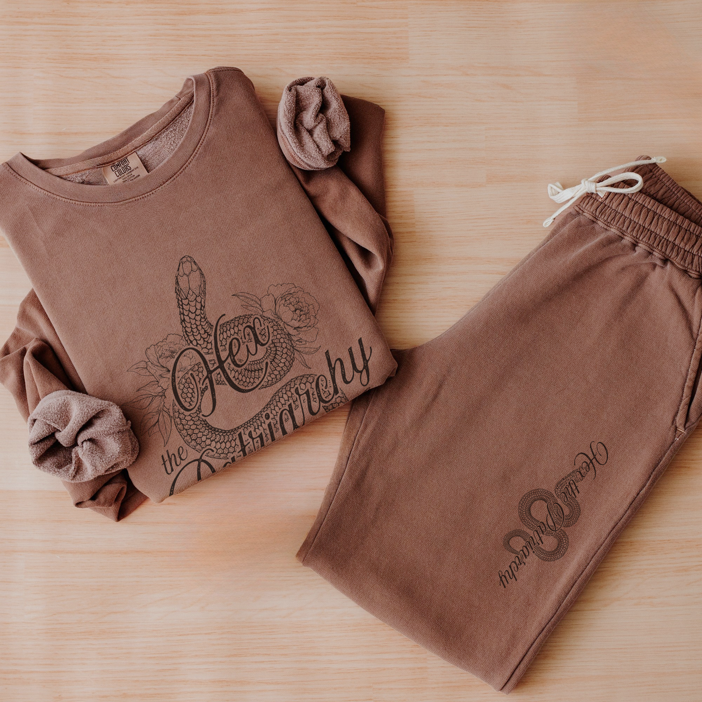 Hex the Patriarchy | Mid-Length Crewneck Sweatshirt