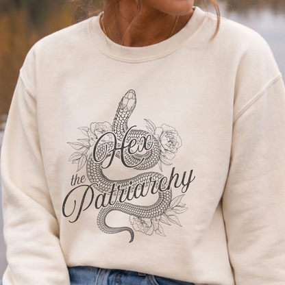 Hex the Patriarchy | Mid-Length Crewneck Sweatshirt