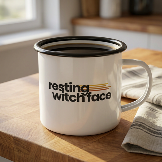 Resting Witch Face | Enamel Mug