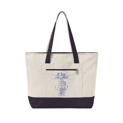 If I'm Too Much Go Find Less Mermaid | Canvas Tote Bag