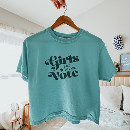 Girls Just Wanna Vote | Mid-Length Crop Top