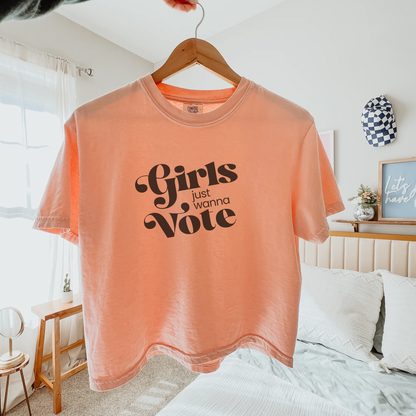 Girls Just Wanna Vote | Mid-Length Crop Top
