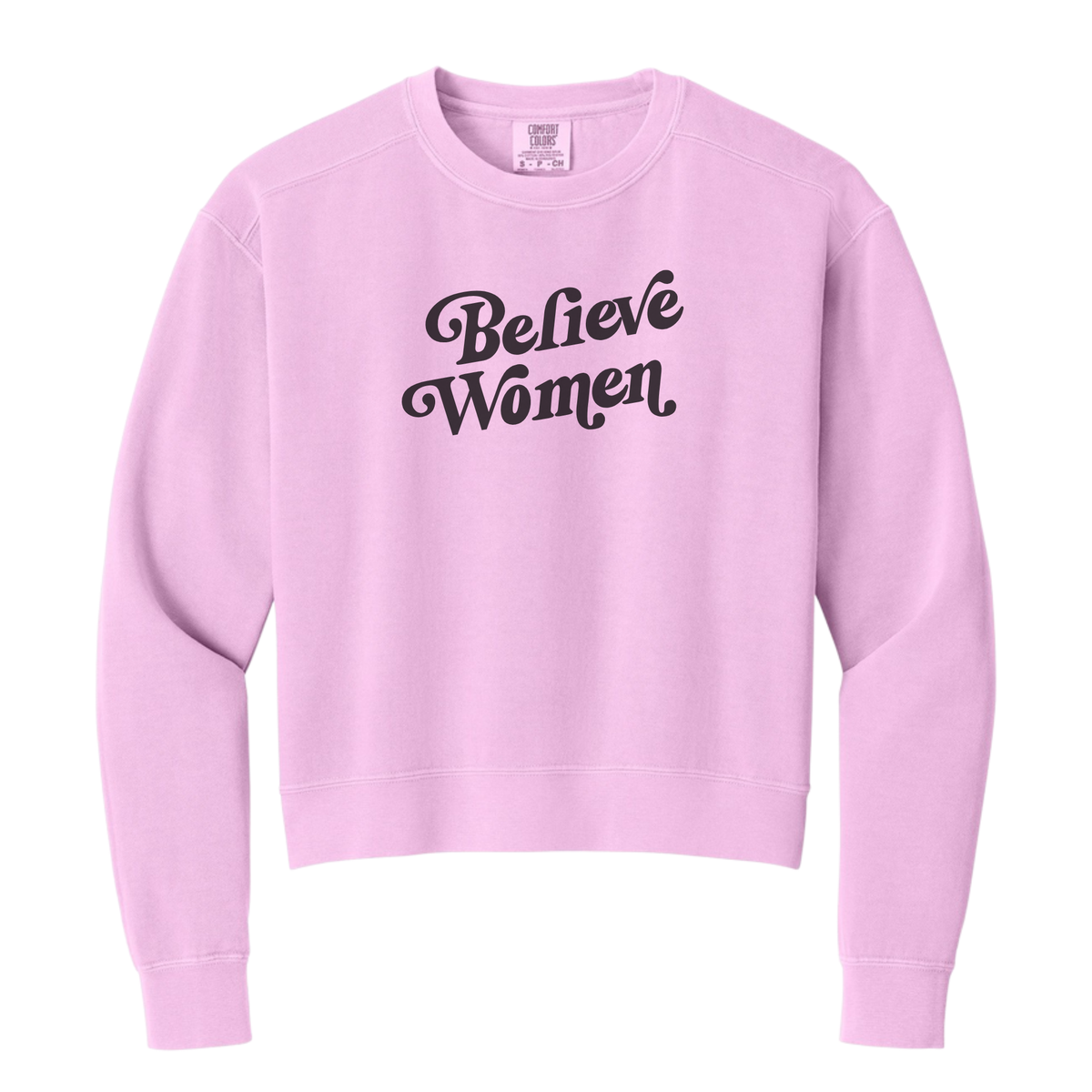 Believe Women | Mid-Length Crewneck Sweatshirt